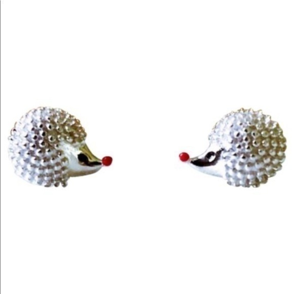 - - 🦔🦔Sterling Silver Hedgehog 🦔 Earrings